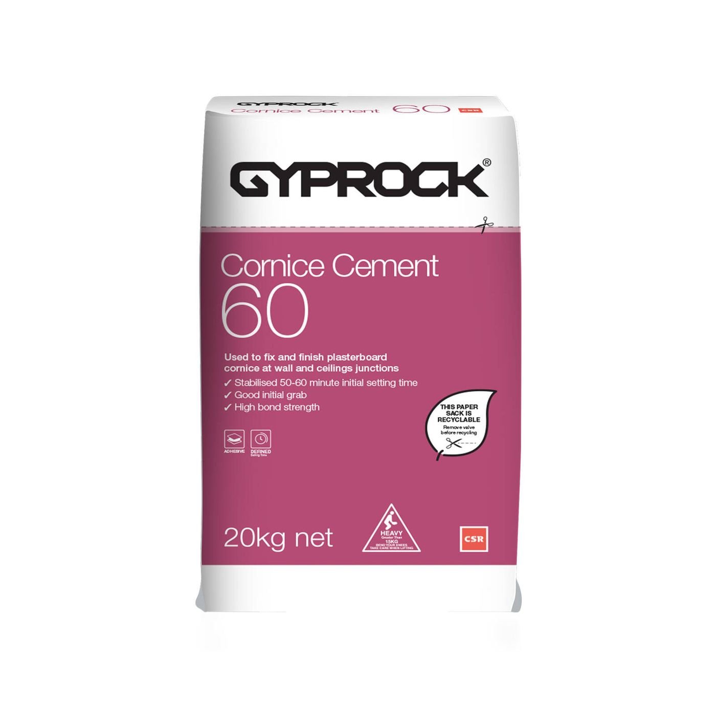 CSR Cornice Cement 60 20kg